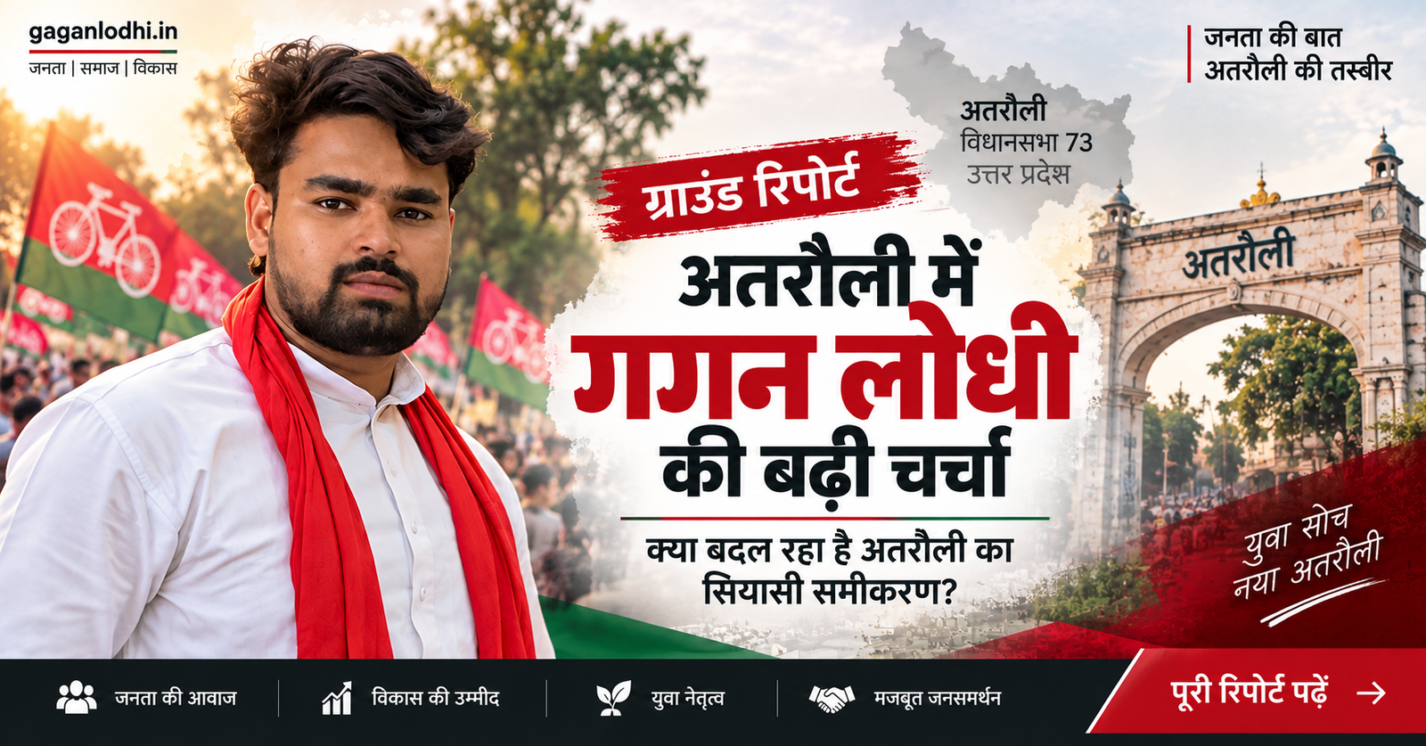 अतरौली में गगन लोधी की बढ़ी चर्चा, बाकी नाम पड़े फीके?” गगन लोधी की बढ़ती दावेदारी ने बढ़ाई सियासी हलचल - Aligarh photo