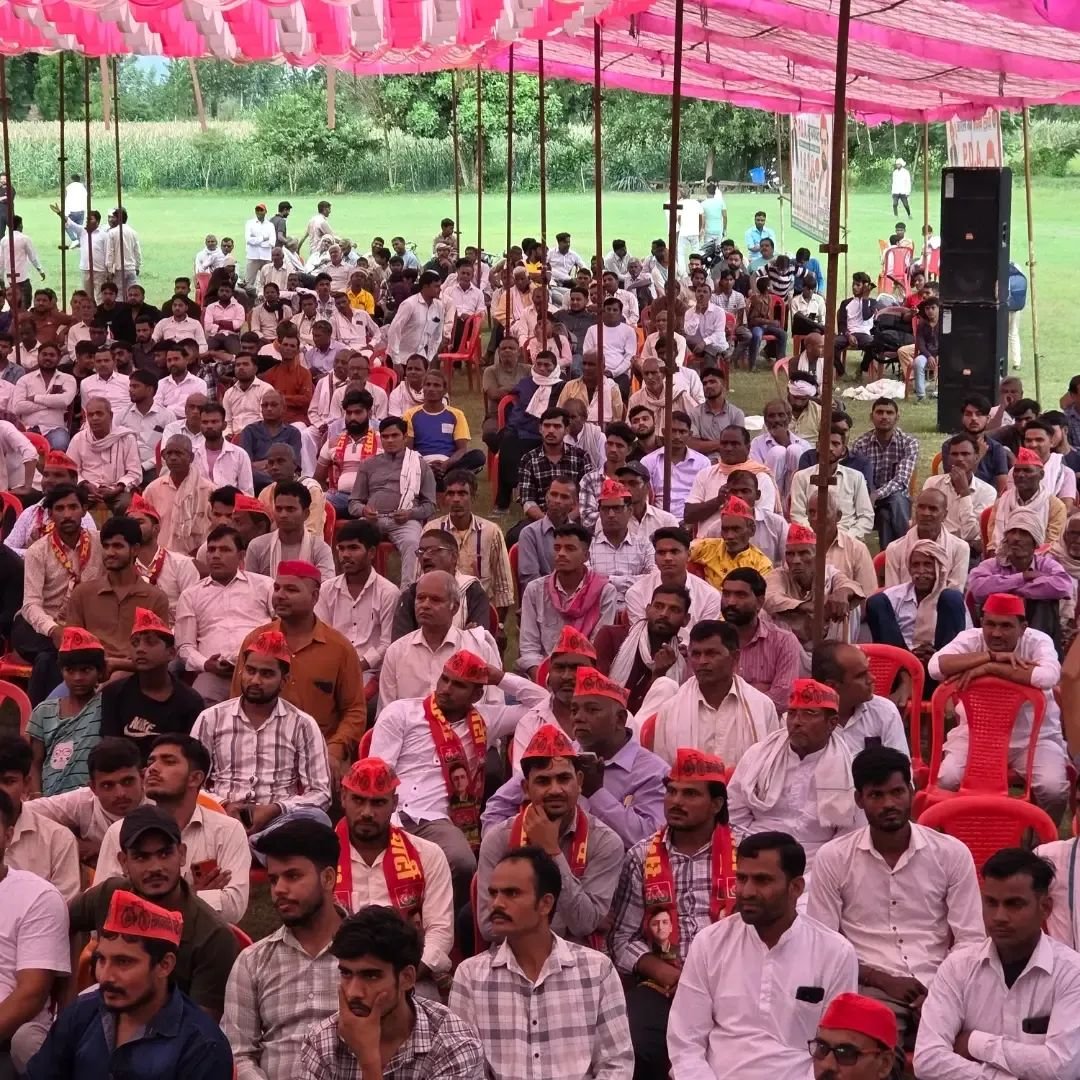 बारिश भी नहीं रोक सकी अतरौली की जनता का उत्साह | राहुल शिवगणेश लोधी जी की मौजूदगी में जनसभा - Aligarh photo